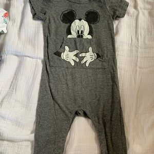 Disney Mickey Mouse Gray Kids One Piece